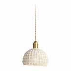 Brass Ceramic Pendant Light Nordic Bedroom Bedside Ceiling Fixture