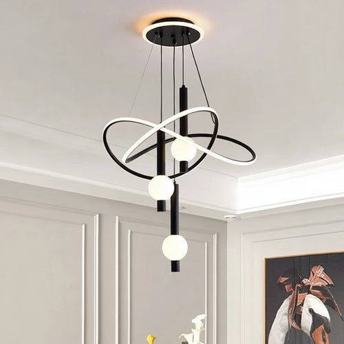 Lollipop Chandelier Pendant Lamp Modern Iron Bedroom Ceiling Fixture