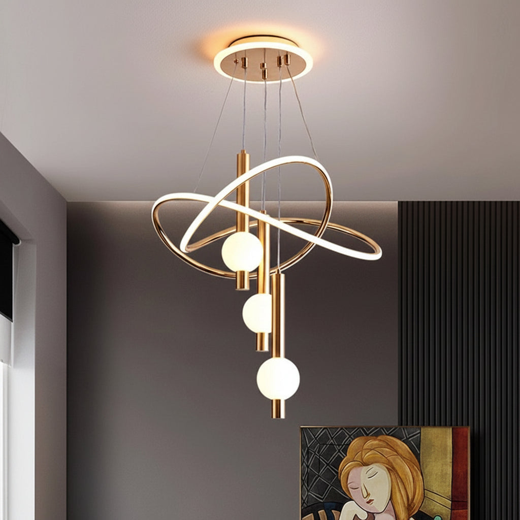 Lollipop Chandelier Pendant Lamp Modern Iron Bedroom Ceiling Fixture