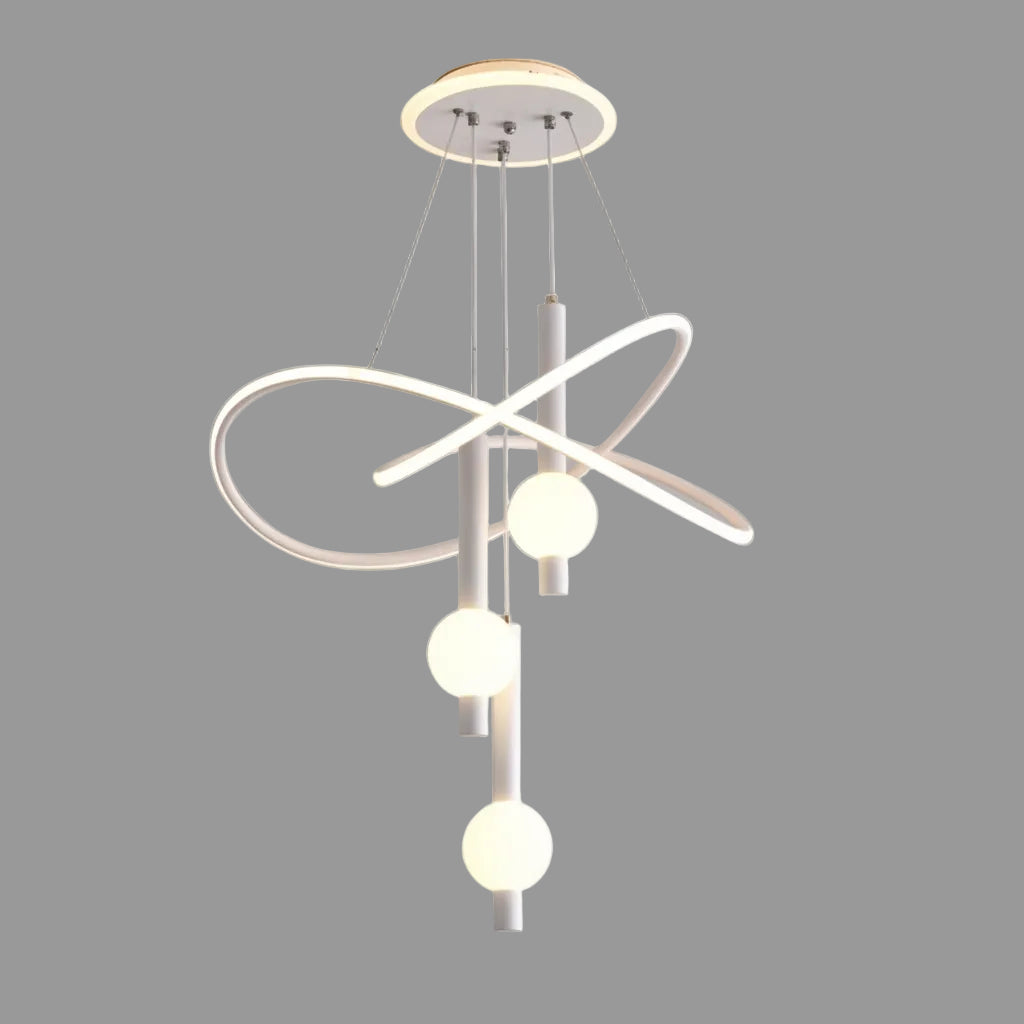 Lollipop Chandelier Pendant Lamp Modern Iron Bedroom Ceiling Fixture