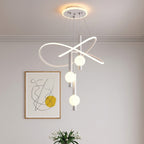 Lollipop Chandelier Pendant Lamp Modern Iron Bedroom Ceiling Fixture