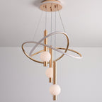 Lollipop Chandelier Pendant Lamp Modern Iron Bedroom Ceiling Fixture