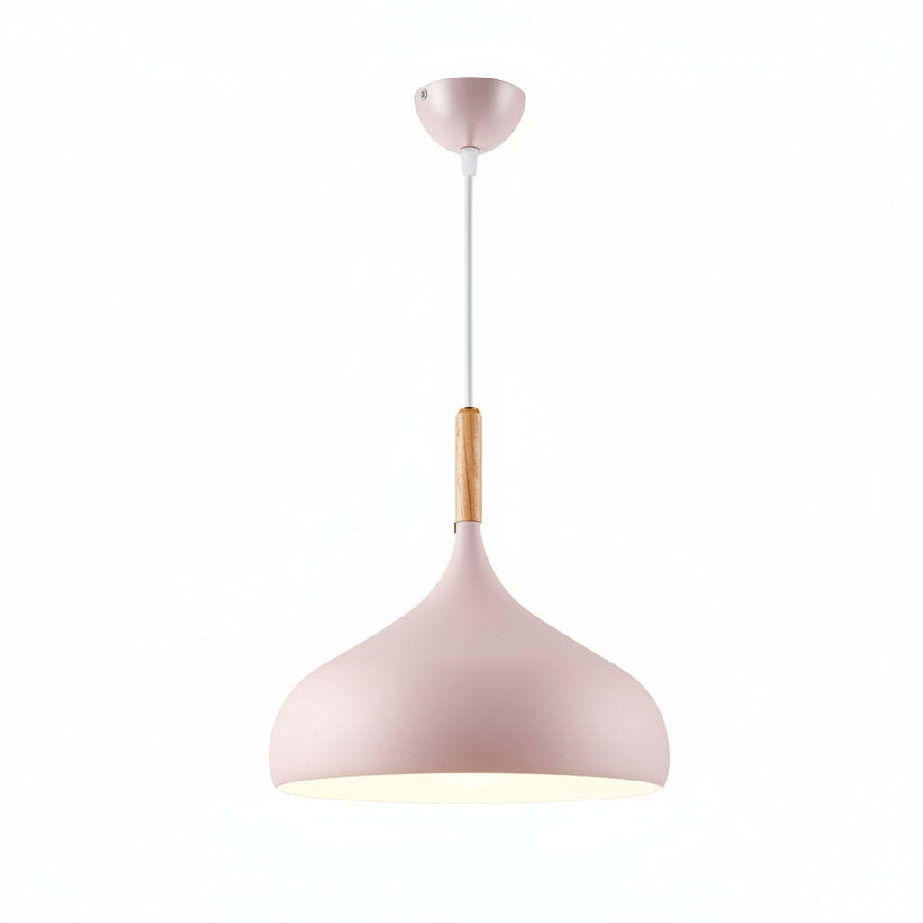 Macaron LED Aluminum Pendant Light Single-Head Nordic Ceiling Fixture