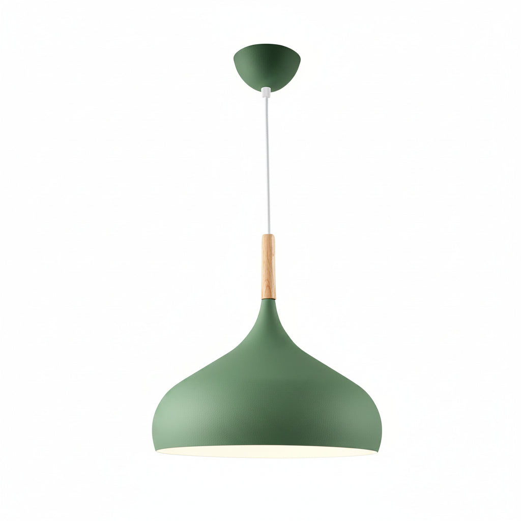 Macaron LED Aluminum Pendant Light Single-Head Nordic Ceiling Fixture