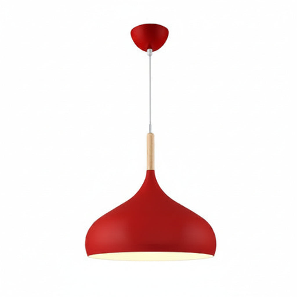 Macaron LED Aluminum Pendant Light Single-Head Nordic Ceiling Fixture