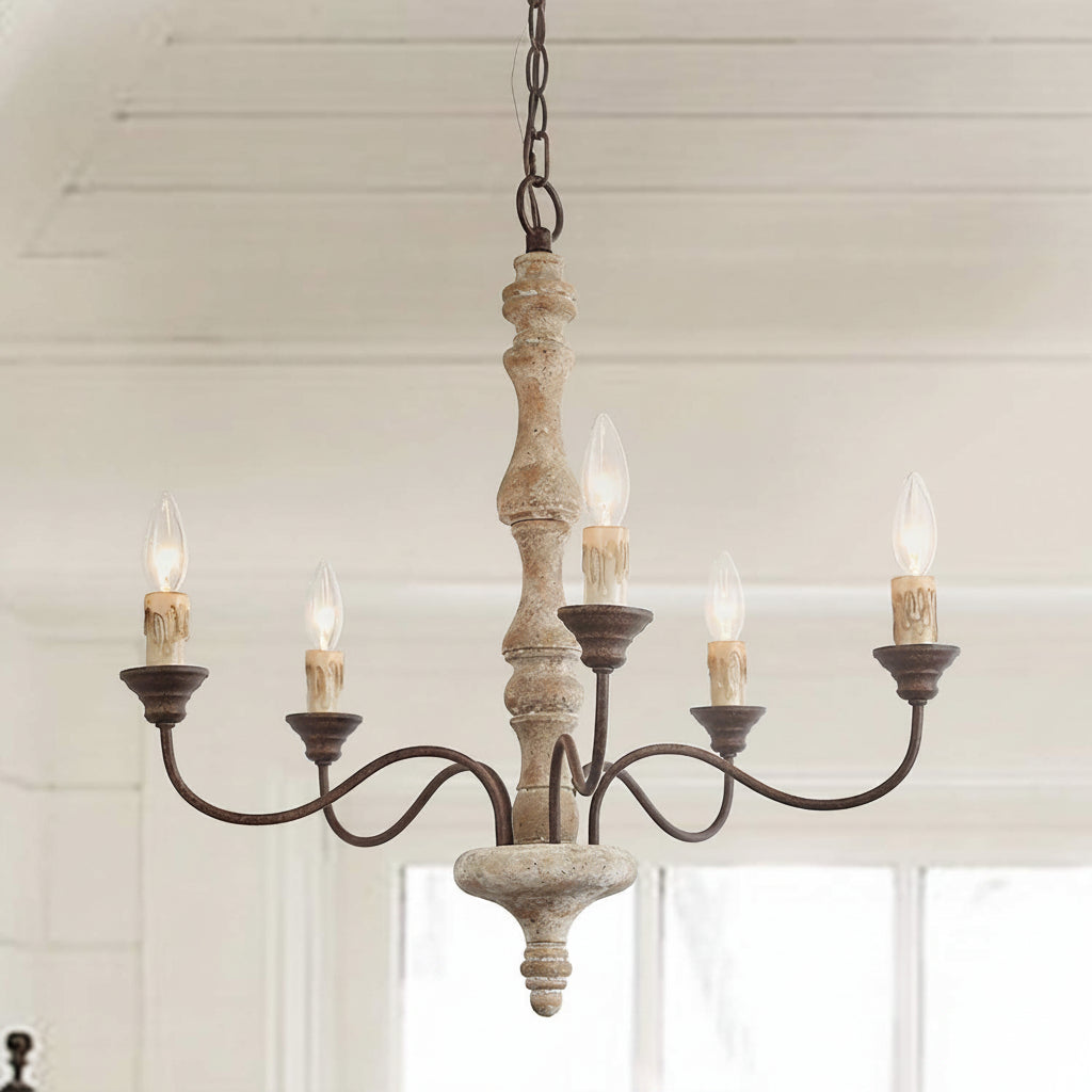 Minimalist Creative Pendant Light American Style Five-Head Ceiling Fixture