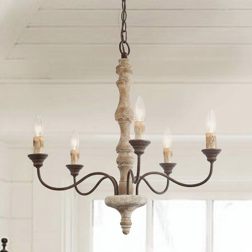 Minimalist Creative Pendant Light American Style Five-Head Ceiling Fixture