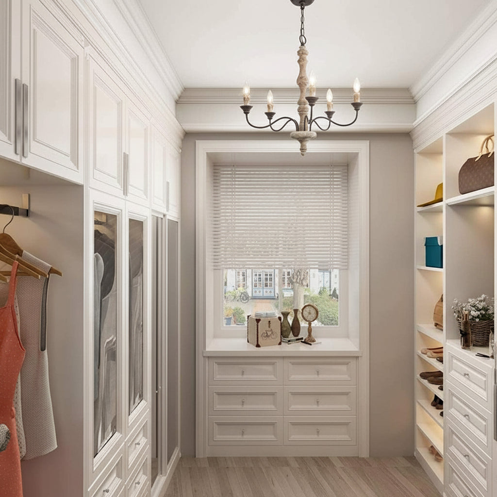 Minimalist Creative Pendant Light American Style Five-Head Ceiling Fixture