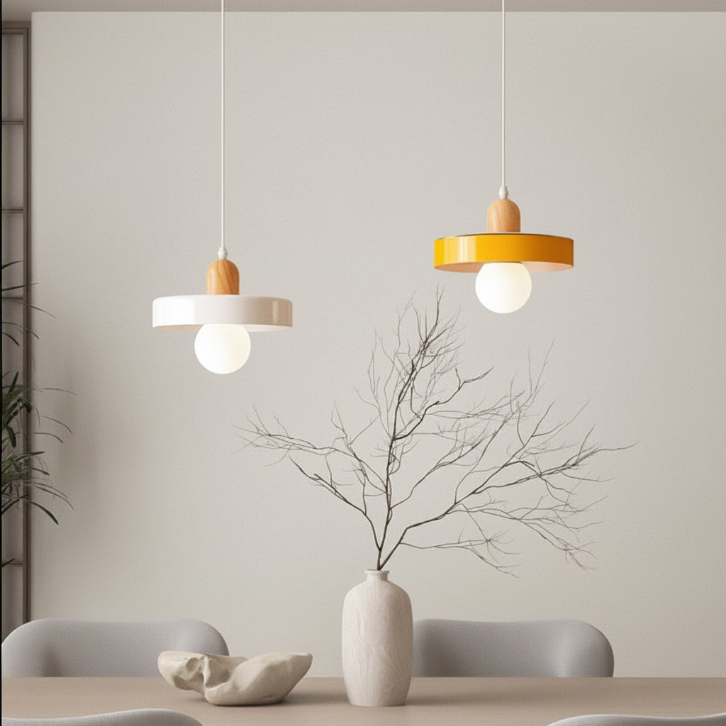 Minimalist Milky White Pendant Lamp Nordic Store Bar Ceiling Light