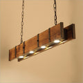 Retro Industrial Wooden Pendant Light Vintage Dining Room Fixture