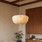 Vintage Wabi-Sabi Fabric Pendant Light French Style Ceiling Fixture
