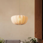 Vintage Wabi-Sabi Fabric Pendant Light French Style Ceiling Fixture